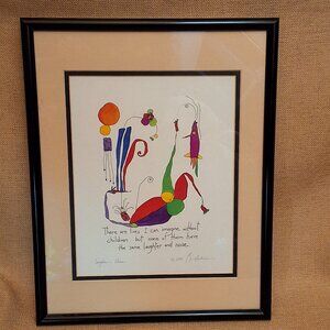 Brian Andreas Story People "Laughter & Noise" Framed Art